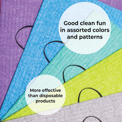 Eco-Friendly Cleaning Cloth (4-Pack: Assorted Colors), 4 Count