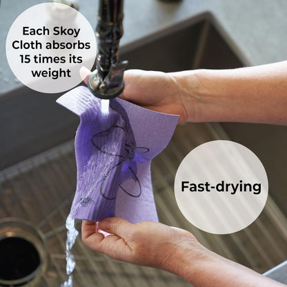 Eco-Friendly Cleaning Cloth (4-Pack: Assorted Colors), 4 Count