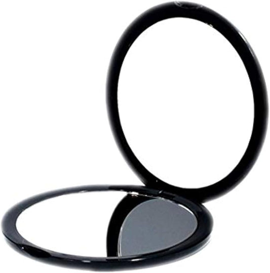 Magnifying Compact Cosmetic Mirror- Elegant Compact Pocket Makeup Mirror, Handheld Travel Makeup Mirror with Powerful 10X Magnification and 1X True View Mirror for Travel or Your Purse